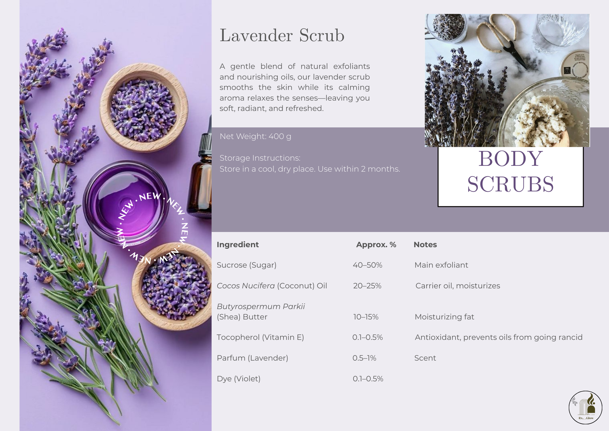 Lavender Scrub